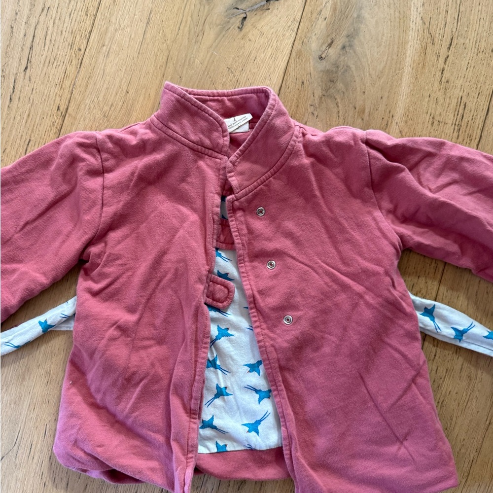 Kate Quinn Pink Pea Coat Lightweight Casual